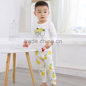 S33607W Children Autumn Pajamas 100% Cotton Childrens Clothing Sets photo-2