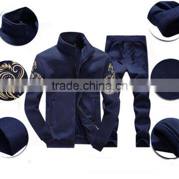 Fashion Printed Suit High Collar Mens Knitted Jacket photo-3