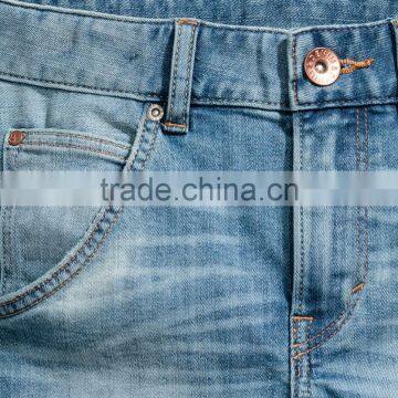 2017 New Summer Children Blue Washed Boys Tapered Knee-length Denim Cargo Shorts