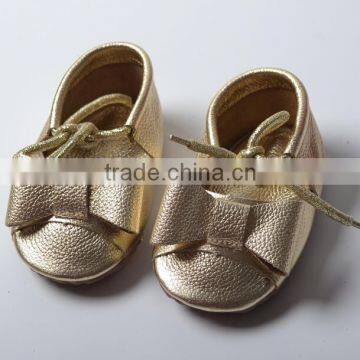 Lace Fix Leather Baby Moccasins, Baby Moccasins With Lace photo-3