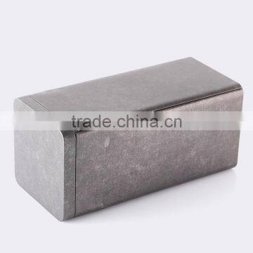 Factory direct sale square black frosted packing metal tea tin box General packaging tin case custom wholesale