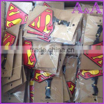 Genuine Leather PU Luggage Tag With Deboss Emboss Logo photo-6