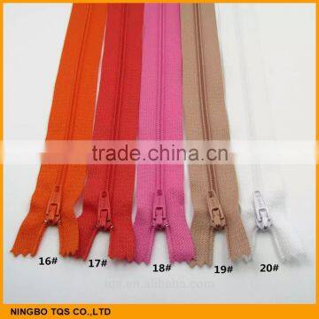 High Quality 3# 5# Close End Plastic Zipper For Bags