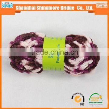 2016 Chinese Popular Colourful Polyester Fdy Yarn With 50g Ball for Knitting by Hand photo-3