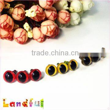 12mm Metallic Glitter Gold Craft Plastic Animal Eyes Safety Cat Eyes photo-6