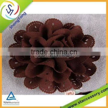 2015 New design fabric flower silk flower export