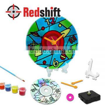 Design your coloring clock Space style teaching material diy toy craft kit