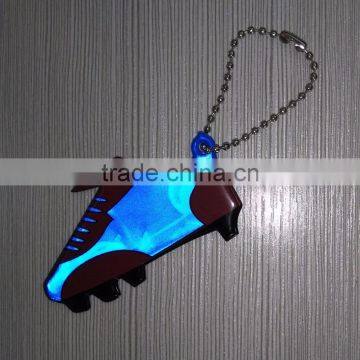 hi vis glow in the dark reflector charm key ring hanger for safety