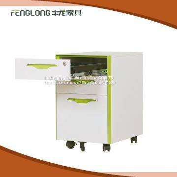 Office Used 2 Drawer Good Powder Coating Delicate Appearance Steel Filing Cabinet With Wheels photo-3
