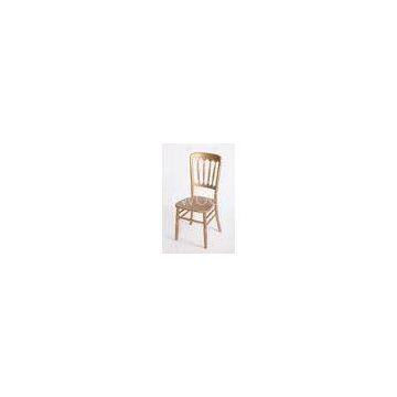 Fashion Gold Wooden Chateau Chair / Lacquer Solid Wood Camelot Chair For Indoor