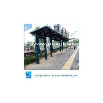 galvanized steel custom color bus shelter