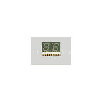 Yellow Green 0.36 inch dual digit 7 Segment LED Displays Peak Emission Wavelength 573nm