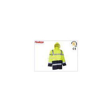 Fluorescent Reflective Multi Pocket Winter Workwear S / M / L With Hooded