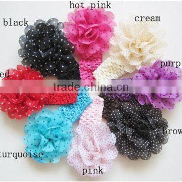 knitted baby girls crochet hair bands