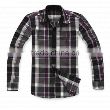 New Plaid Check Mens Long Sleeves Shirts Formals Dress Shirts Business Shirts Button Downed Custom Labelled Dress Casual Shirts photo-2