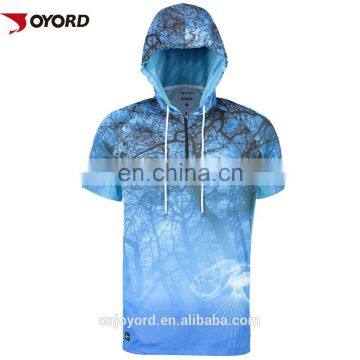 Wholesale quick dry blue long sleeve polyester fishing shirt