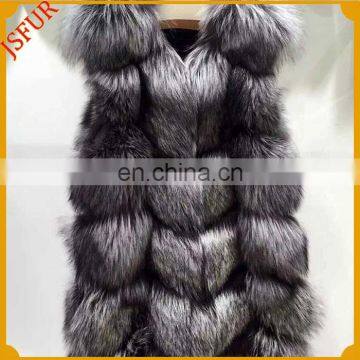 Long Style Women Waistcoat Winter European Style Fox Fur Vest