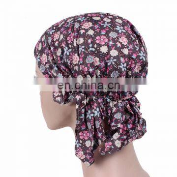 Western Style Full Cotton Printed Pirate Cap Hat Scarf Winter
