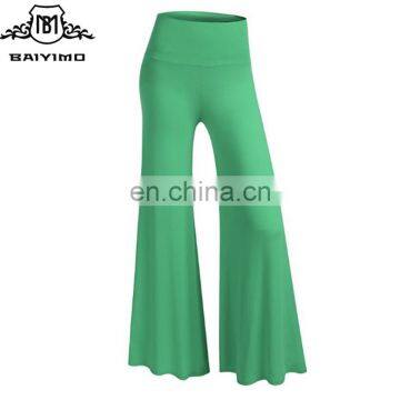 2017 Wholesale Women'Blank Foldover Soft Wide Leg Tarck Harem Pants