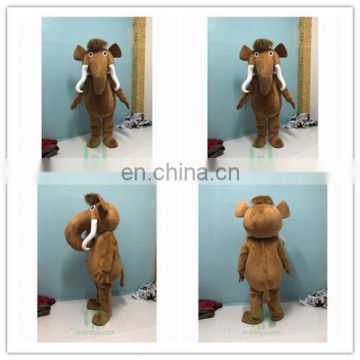 HI CE adult animal mascot costume for hot sale,funny customized elephant mascot costume for party show