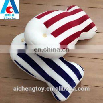 china manufacturer made cute soft fish shaped plush stuffed pillow with a button