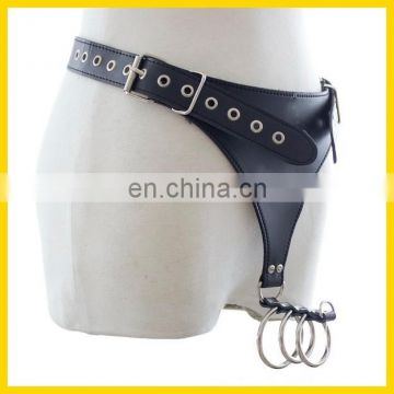 elastic stretch belt leather female chastity belts