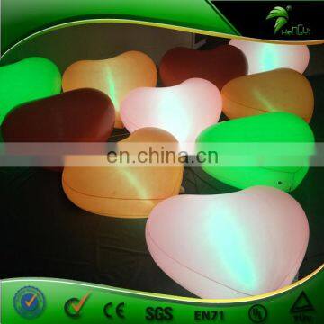 Hot-sale Event Party Decor LED Lighted Heart Inflatable Balloon, Heart Balloon For Wedding