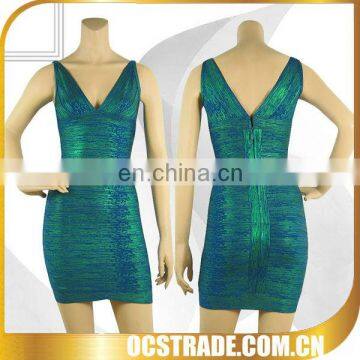 2014 green v-neck gold stamp hobbs dresses