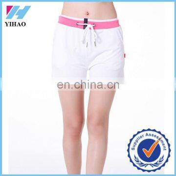 Yihao Custom Gym Running Board Jogger Shorts for Women with Contrast Waist Band Wholesale