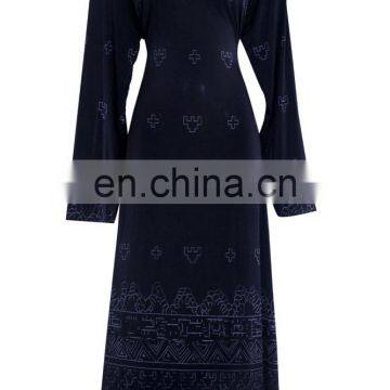 Lycra(Stretchable) Burkha With Printed Work for Attractive Look / Latest Printed Burkha for Daily Purpose photo-2