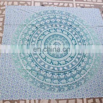 Elephant Mandala Tapestries Hippie Art Tapestry Beach Throw Blanket Hippie Tapestry Queen Size Wall Hanging Picnic Wholesale photo-2