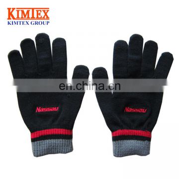 Hot sale custom knitted gloves with touch tips