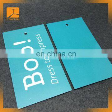 Hot Sale Direct Factory Custom Bright Pink Color Paper Hang Tags for Women Jeans Sportswear photo-5