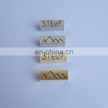 Step Custom Logo Metal Bracelet Beads