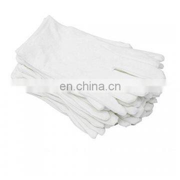 W0095 White Cotton Gloves 8.6" Large Size for Coin Jewelry Silver Inspection Etiquette Gloves Electronic Work photo-5