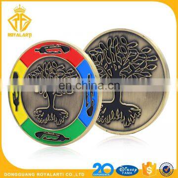 Manufacturer Custom Antique Gold Soft Enamel Coin