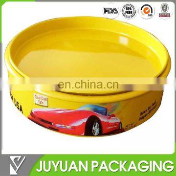 round tin can for Soap,car wax tin container