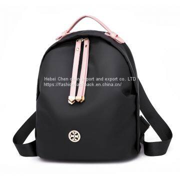 Wholesale Simple Fashion Ladies Waterproof Polyester Students Daily Backpack photo-4