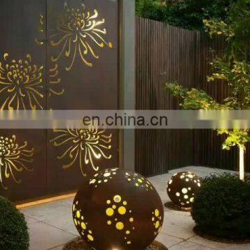 Garden Decorative Metal Screen Water Bubble Wall Panels