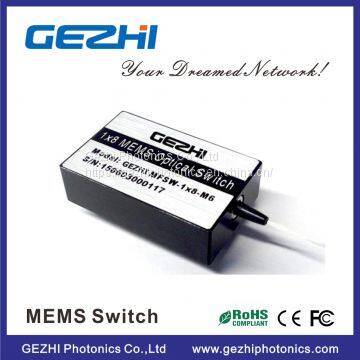 Одномодовые MEMS-оптические коммутаторы 1x8 миниатюрные