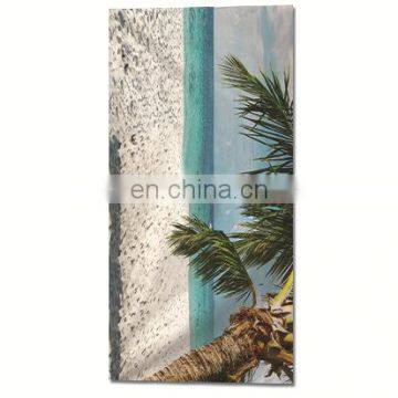 New Square Floral Beach Towel Custom Logo Print