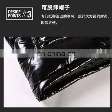 Mens Down Filled Nylon Bubble Puffer Waterproof Windproof Thick Coat photo-3