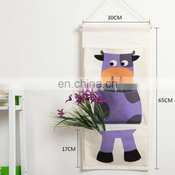 Custom Design Kids Room Storage bag Cartoon Wall Hanging Storage Bag Door Hanging Organizer