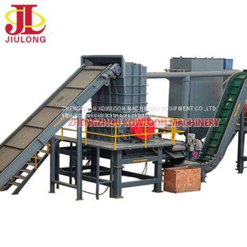 High torque design Tire rubber chopper Tire rubber mulching machine