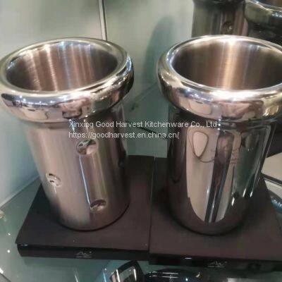 High-class Unique Stainless Steel Bar Beer Bucket Ice Bucket Stainless Steel Double Wall Ice Bucket photo-2