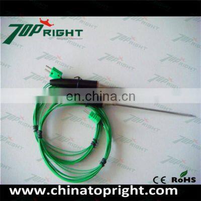 Reduced Tip Penetration Pt100 Handle Thermocouple Rtd Temperature Sensor