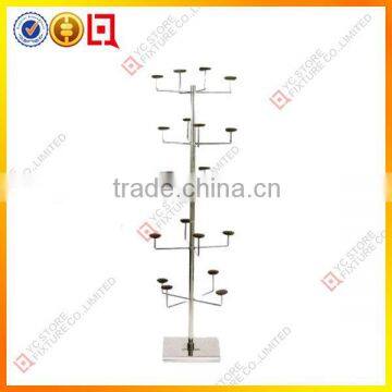 5 tiers rotating headwear display stand