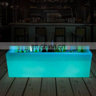 China Wholesale Beer Wine Champagne Led Custom Glowing Ice Bucket,led Ice Cooler photo-2