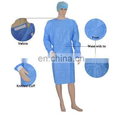 Hospital Doctor AAMI Level 1 2 PP SMS Patient Disposable Isolation Gowns Price List