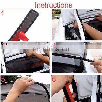 For Tesla Model 3 Exterior Accessories Car Door Skylight Seal Strip Kit Soundproof Noise Insulation Weather Strip Sealing 9Pcs photo-4
